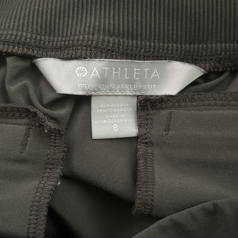 Athleta Brooklyn ankle pants moss size 8 - Picture 6 of 7